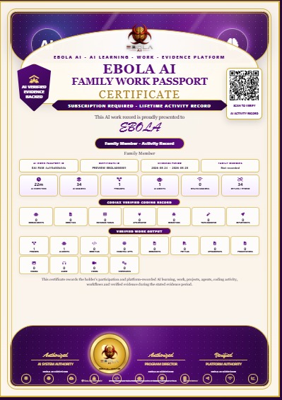 AI Family certificate preview