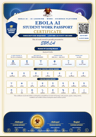 AI Student certificate preview